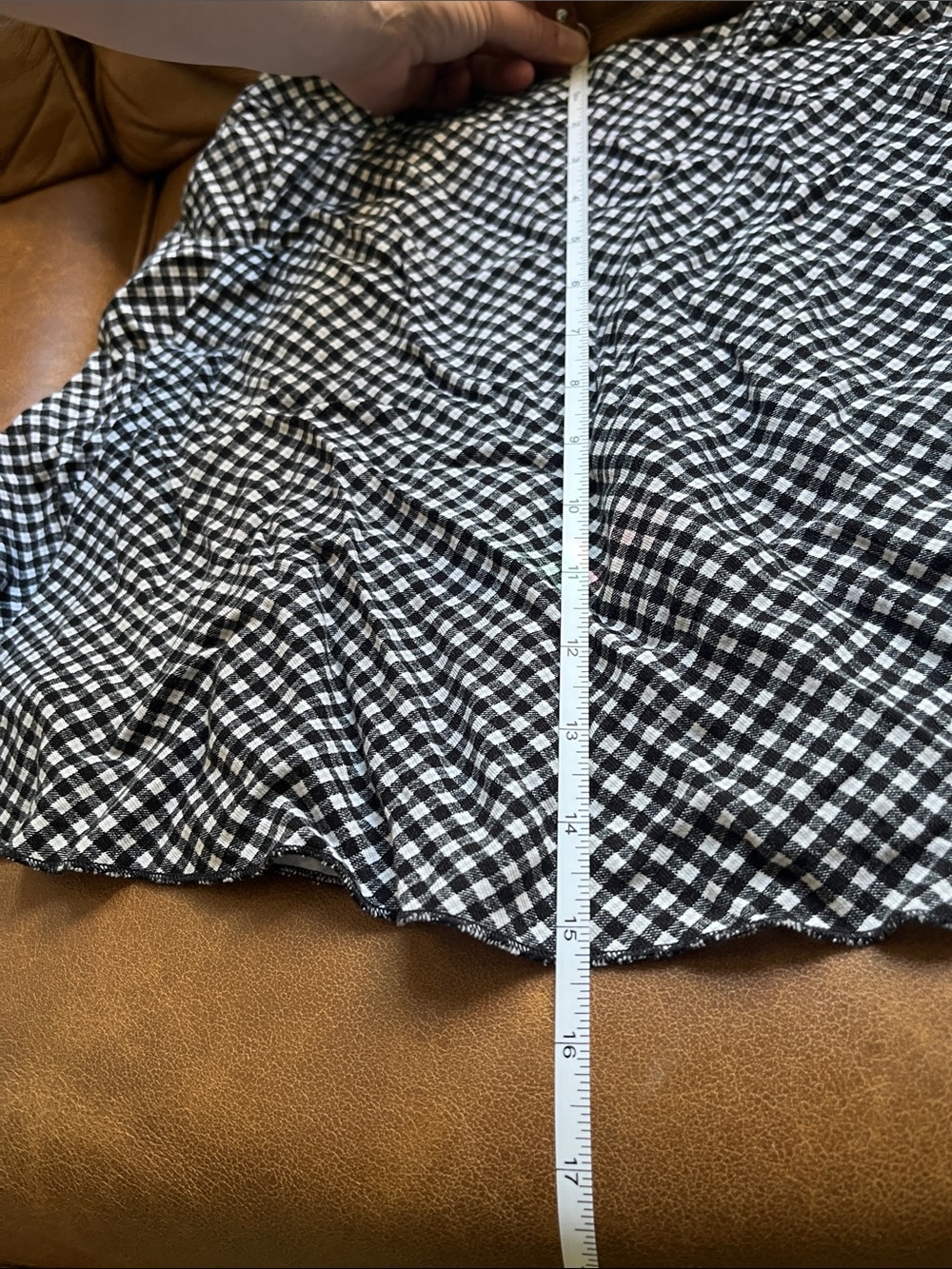 Talula Black and White Gingham Skater Skirt - Picture 7 of 7